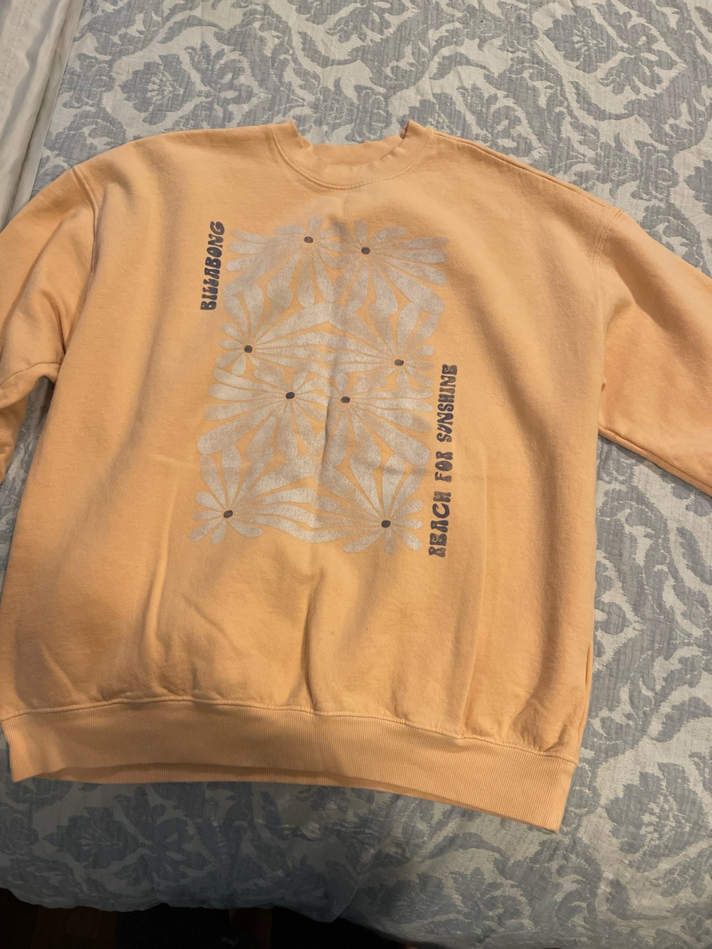 Billabong Peach Daisy Graphic sweater